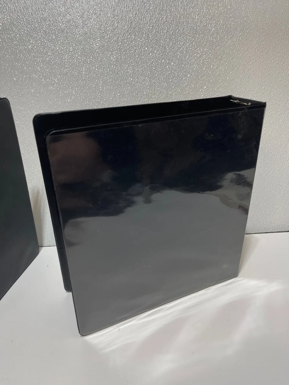 5/$25 Two 2” 3-Ring Binders Shiny and matte Black